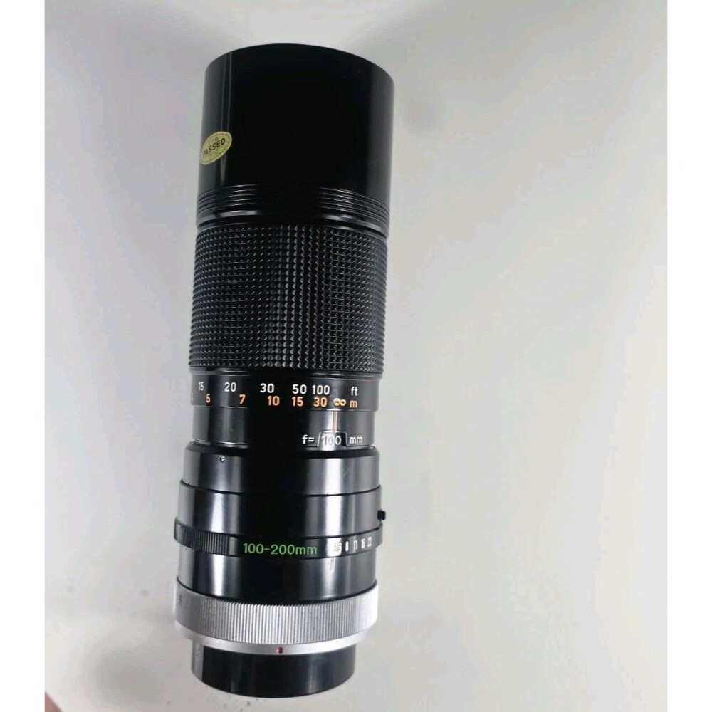 Canon FD 100-200mm f/5.6 S.C. Manual Focus Zoom Lens 58mm Made in Japan